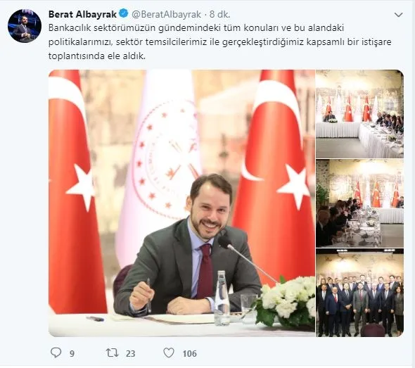 Bakan Albayrak bankacılarla toplantı yaptı-1