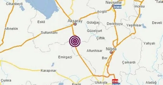 Son dakika: Aksaray’da 4.4 büyüklüğünde deprem