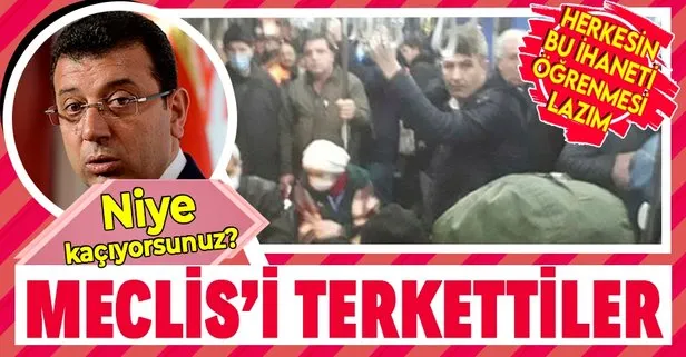 CHP ve İYİ Parti İBB Meclisi’ni terk etti!