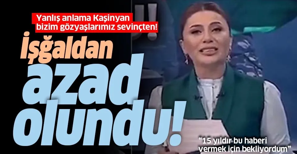 Azerbaycanlı spikerden sevinç gözyaşları