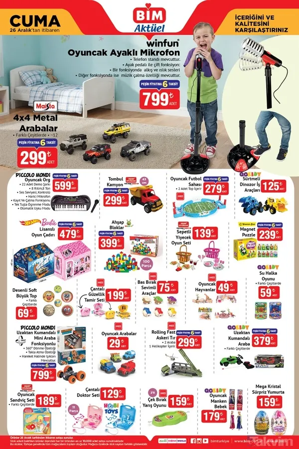 Buharlı Temizleyici ve Mop indirimi! BİM 26 Aralık Kataloğu - 1