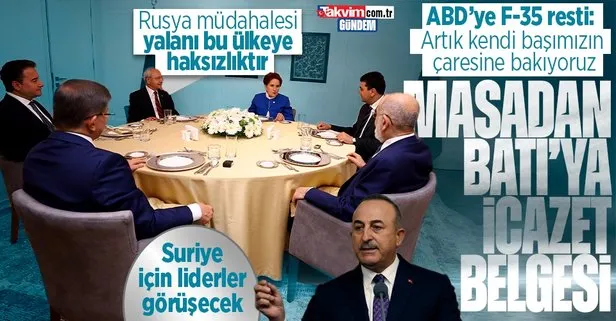 Dışişleri Bakanı Mevlüt Çavuşoğlu: 6’lı masadan çıkan belgeler Batılı ülkelere gitti