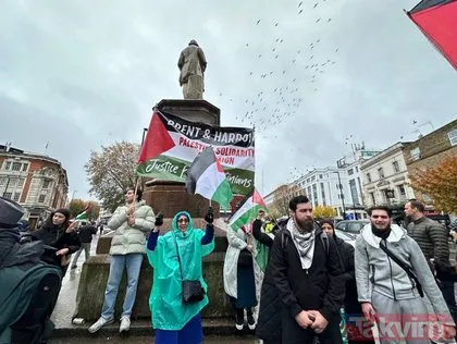 Dünya Gazze için ayakta! Almanya, Fransa ve İngiltere’de binlerce kişi Filistin’e destek gösterisi düzenledi