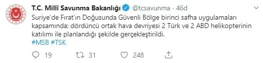 Son dakika: MSB'den ABD ile ortak devriye açıklaması-1