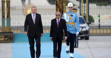 Başkan Erdoğan, Malezya Başbakanı Mahathir Muhammedi Ankarada karşıladı