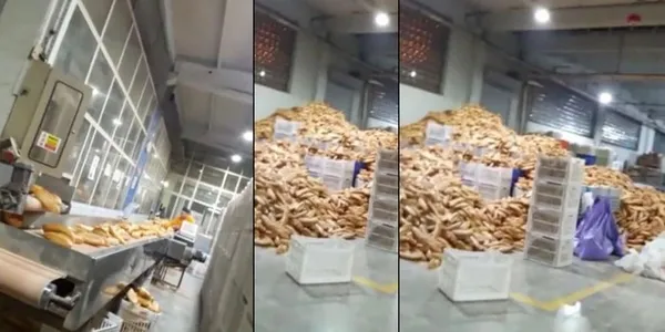 1639158322305.jpg Ankara Büyükşehir Belediyesinde Halk Ekmek'te skandal görüntüler! Yerde ekmek yığınları, maskesiz işçiler...-4