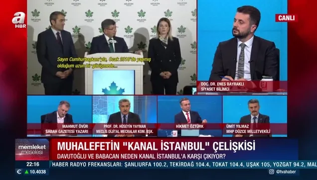 Davutoğlu ve Babacan Kanal İstanbul'a neden karşı çıkıyor! A Haber ekranlarında değerlendirildi