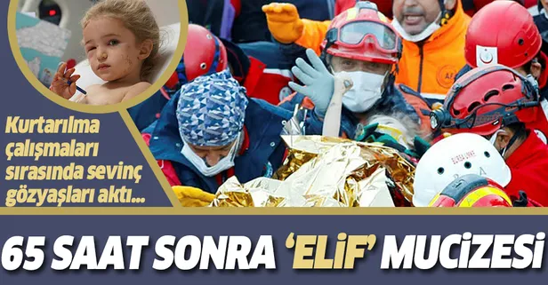 İzmir'deki 6.6'lık depremde enkaz altında 65 saat kalan Elif hayata tutundu!