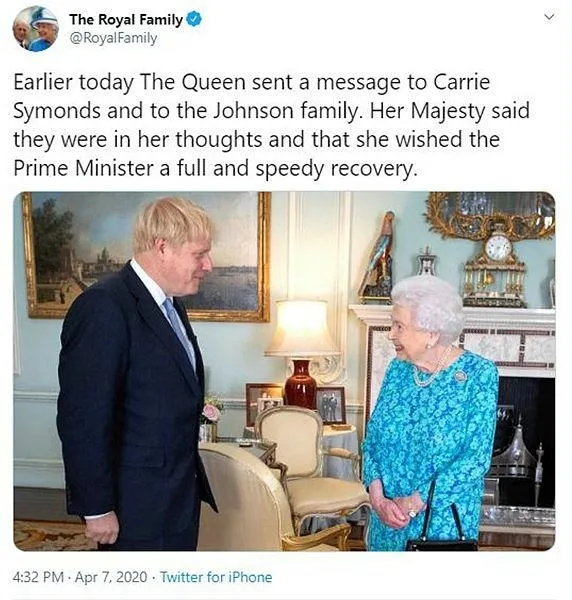 Son dakika: İngiltere Kraliçesi Elizabeth'ten 'Boris Johnson' mesajı-1