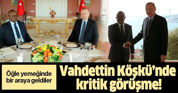 Son dakika: Başkan Erdoğan, Gine Bissau Seçilmiş Cumhurbaşkanı Embalo’yla bir araya geldi