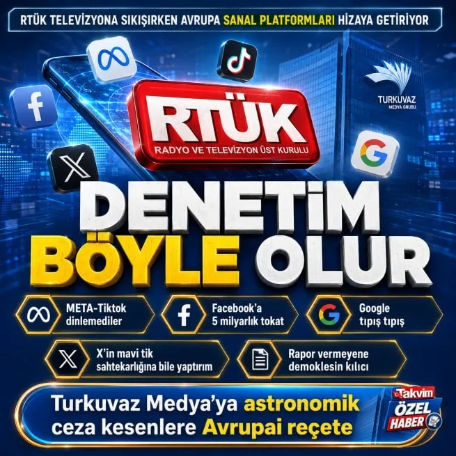 Batının RTÜKü sanal platformları böyle hizaya getiriyor