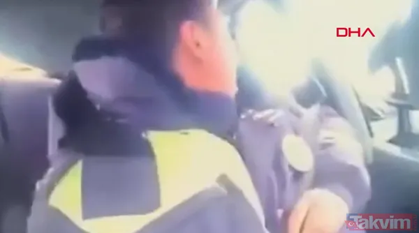 Dehşet anları! TIR devriye gezen polis aracını biçti - 10