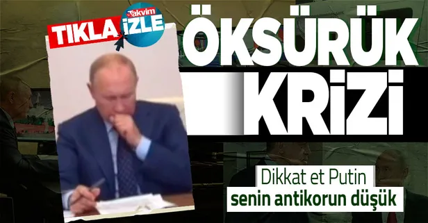 Putin'i öksürük krizi tuttu: "Her şey yolunda"