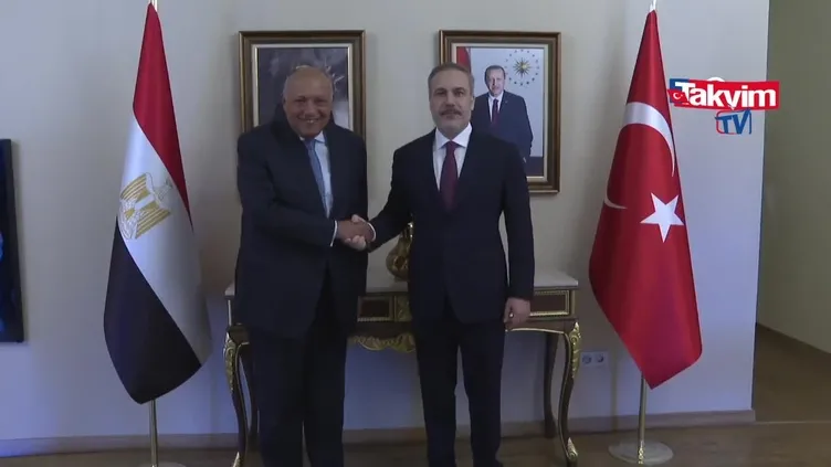 Dışişleri Bakanı Hakan Fidan Mısırlı mevkidaşı Samih Şukri ile görüştü!