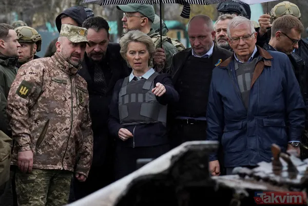 SON DAKİKA: Ursula von der Leyen ve Josep Borrell Ukrayna'da Buça Kiev'i ziyaret etti - 16
