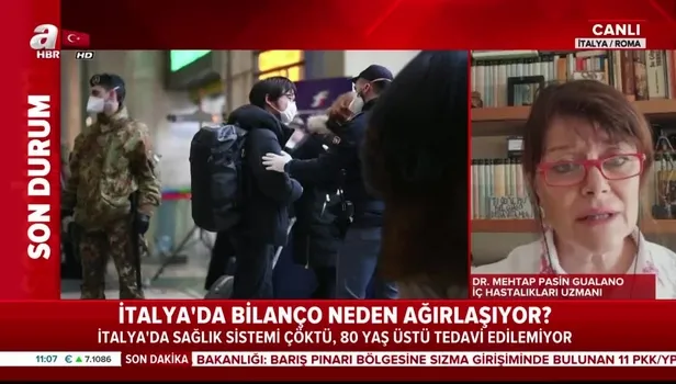 İtalya koronavirüsün esiri oldu! Ülkedeki son durumu Türk doktor A Haber canlı yayınında aktardı