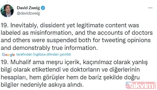Elon Musk'tan 9. ve 10. Twitter ifşaatları! CIA, FBI ve Pentagon sansürü ifşa oldu: Dikkat çeken Kovid-19 detayı - 36