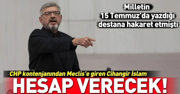 Cihangir İslam hakkında soruşturma başlatıldı