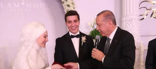 Başkan Erdoğan nikah şahidi oldu