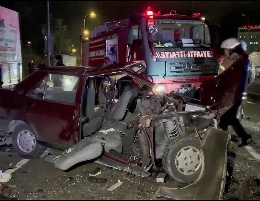 İstanbul’da kan donduran kaza!