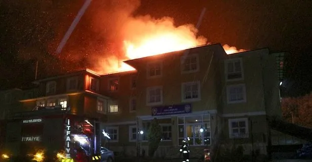 Bolu Dağı Polisevi’nde korkutan yangın