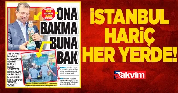 İBB Başkanı Ekrem İmamoğlu memleketi gezerken, İstanbullular İETT arızaları ile boğuşuyor