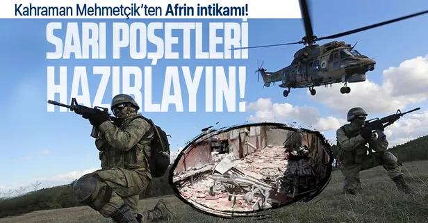 Afrin'de 14 kişinin hayatını kaybettiği hastane saldırısının ardından TSK'dan teröristlere operasyon!