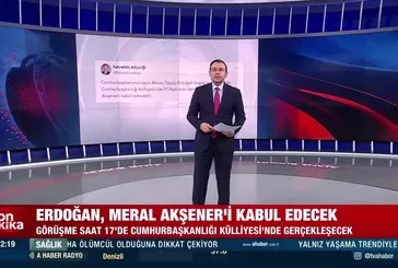 Başkan Erdoğan, Meral Akşener'i kabul edecek