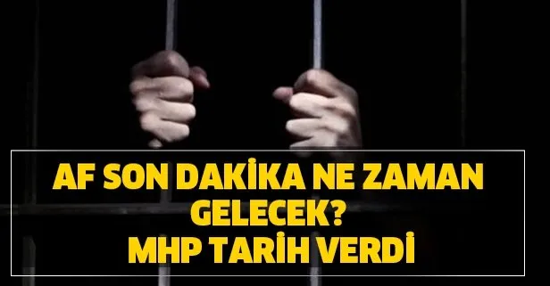 Af son dakika ne zaman gelecek? MHP tarih verdi