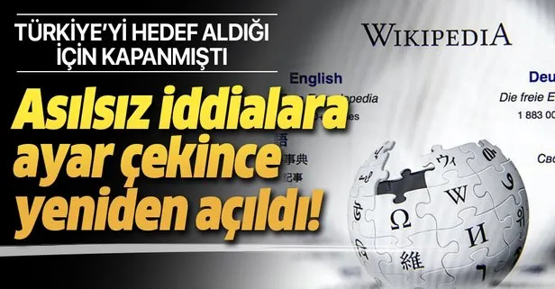 Son dakika: Wikipedia’ya erişim yasağı kaldırıldı
