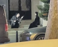 Taksim’de ünlü çiftin aile içi tartışması objektiflere yansıdı!