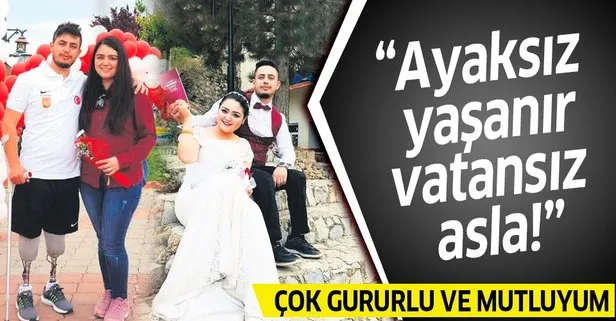 Gazi Astsb. Üçvş. Recep Cücük: Ayaksız kolsuz yaşarız ama o teröristleri yaşatmayız