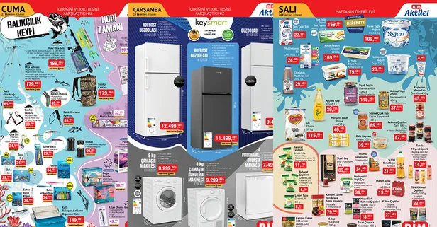 Haftanın yeni indirimleri belli oldu! BİM 24-25-27 Ekim 2023 aktüel ürünler kataloğu yayınlandı Yağ 39 TL, süt 22 TL, beyaz eşya indirimde