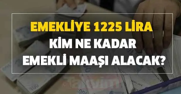 Emekli ikramiye zam oranı... Emekliye 1225 lira verilecek! Kim ne kadar emekli maaşı alacak?