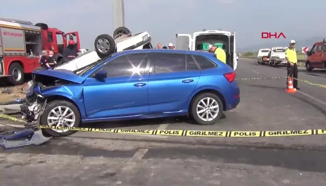Manisa'da facia gibi kaza! 3 ölü 2 yaralı