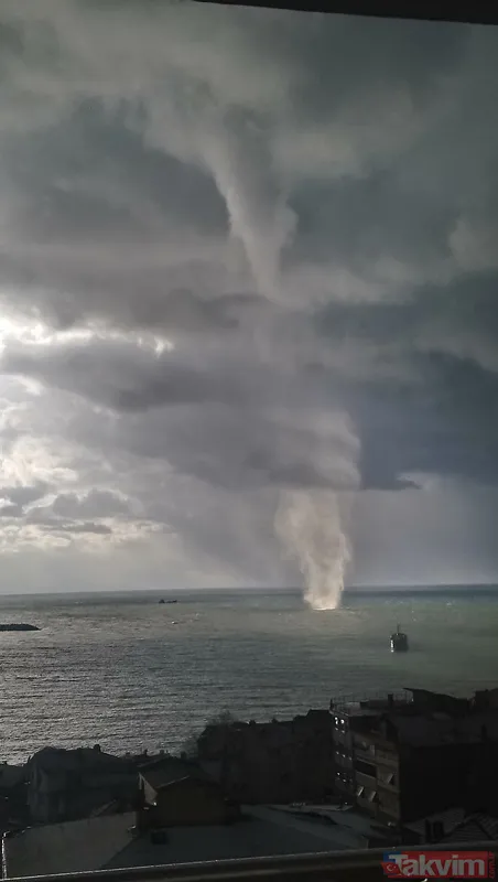 Zonguldak'ta kar hortum hepsi bir arada! 2 otomobil devrildi denizde hortum oluştu - 14