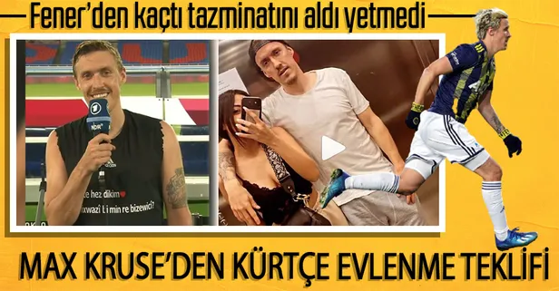 Fenerbahçe'den kaçan futbolcu Max Kruse, Tokyo 2020'de Dilara Mardine'ye Kürtçe evlenme teklifinde bulundu