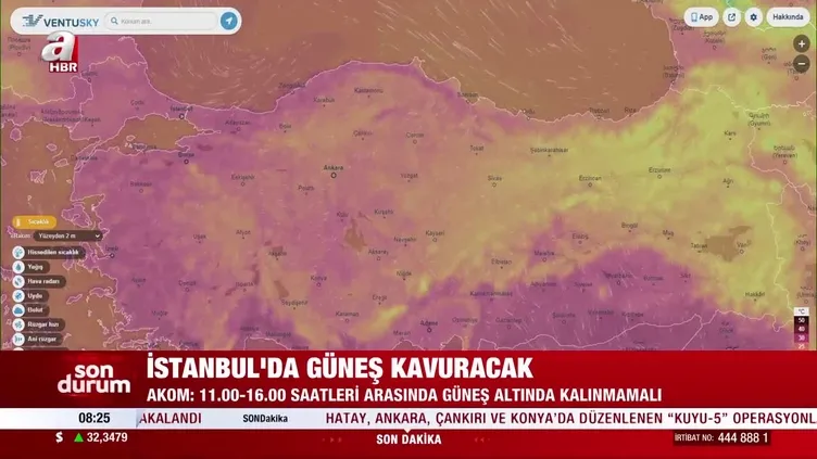 İstanbul için yüksek sıcak uyarısı!