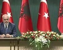 Başkan Erdoğan ve Rama’dan ortak basın toplantısı