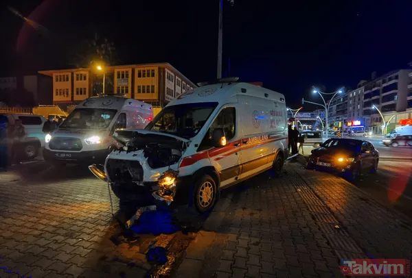 Hasta taşıyan ambulans kaza yaptı! Kırmızı ışıkta geçince... - 10