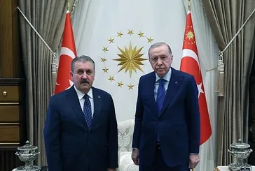 Başkan Erdoğan BBP Genel Başkanı Mustafa Destici’yi kabul etti