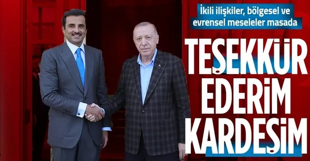 Katar Emiri Şeyh Temim Bin Hamed Al Sani’den Başkan Recep Tayyip Erdoğan’a teşekkür