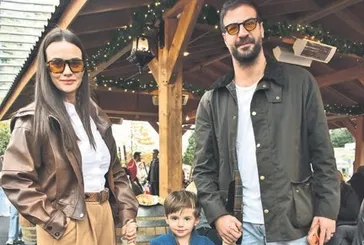 İsmail Demirci ile Hande Soral yılbaşı festivalinde: Ali’yle keyifli aile turu!