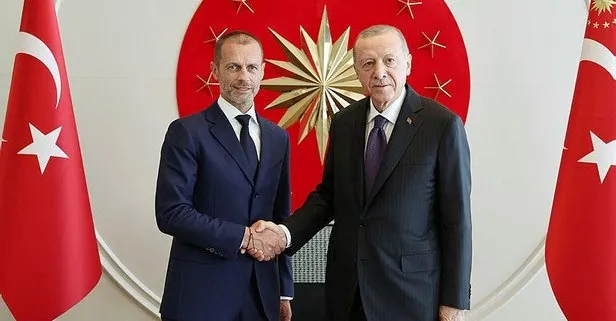 Başkan Recep Tayyip Erdoğan UEFA Başkanı Ceferin ve FIFA Başkanı Infantino ile görüştü