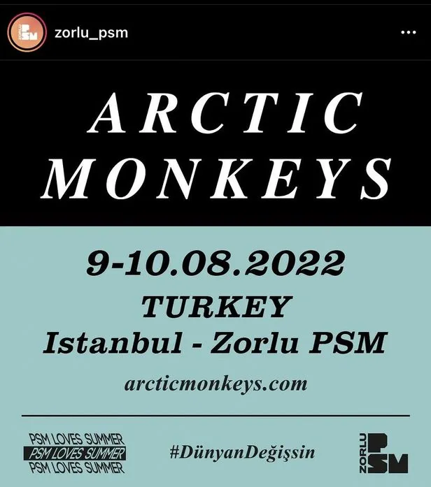 arctic monkeys turkiye konser biletleri ne zaman satisa cikacak kac tl olacak arctic monkeys turkiye konseri ne zaman nerede yapilacak takvim