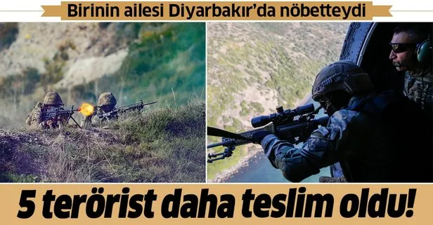 Bakanlık açıkladı: 5'i daha teslim oldu!