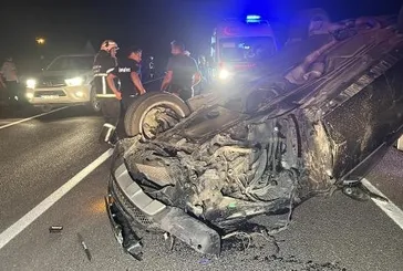 Minibüs şarampole düştü: 3 yaralı!