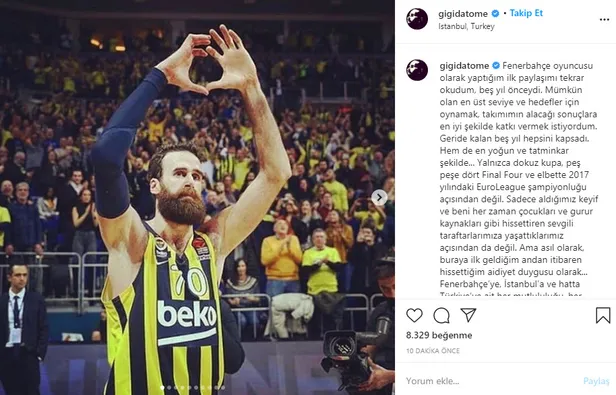 Bir devrin sonu | Fenerbahçe Beko Gigi Datome'nin ayrılığını resmen duyurdu-2