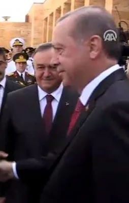 Anıtkabir'de dikkat çeken an!