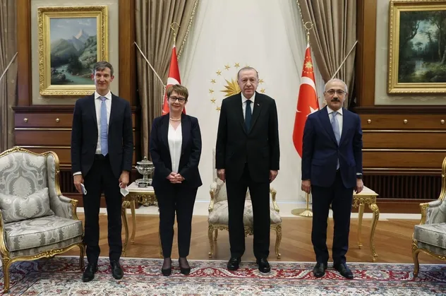 Başkan Erdoğan'dan Cumhurbaşkanlığı Külliyesinde önemli kabul